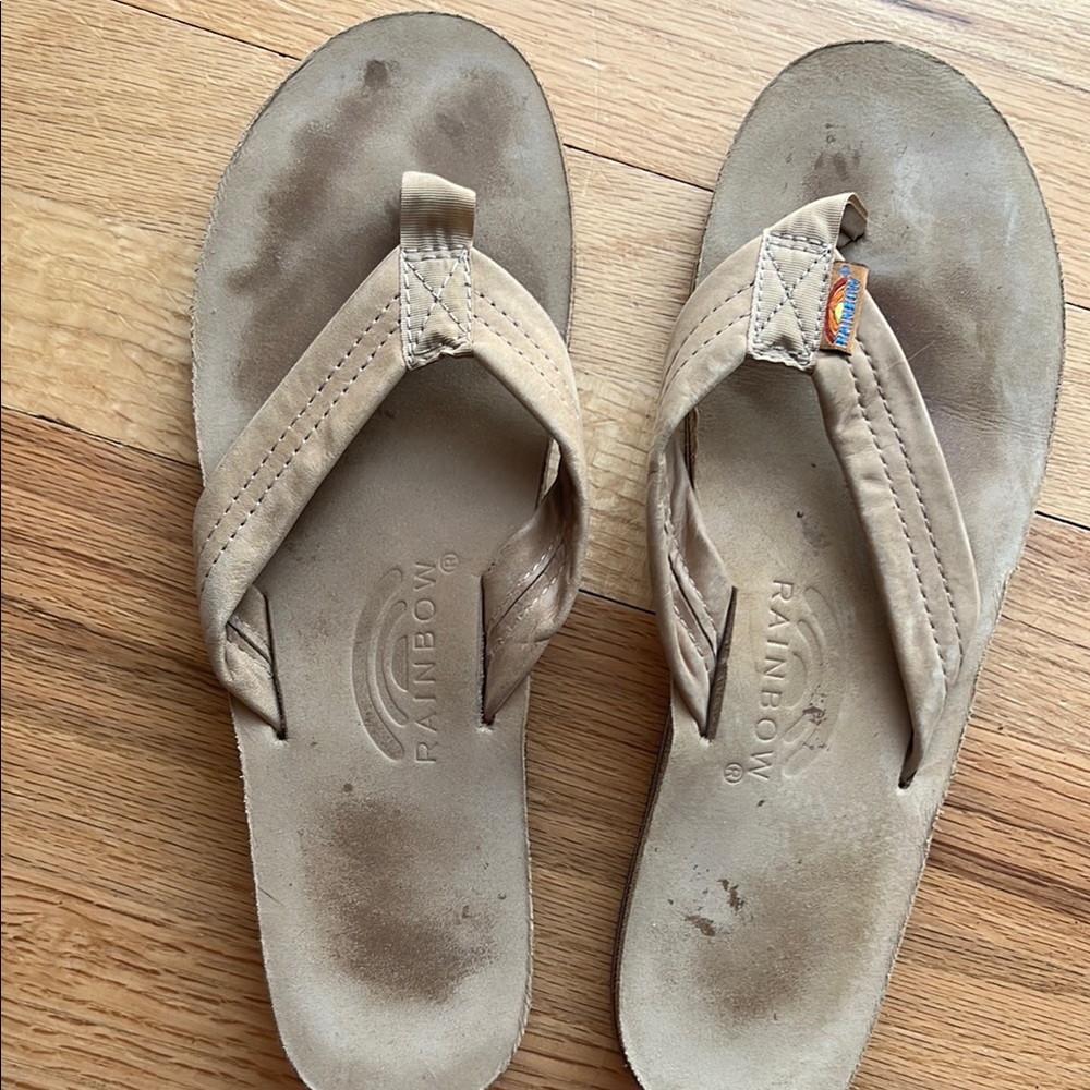 Rainbow Tan Sandals